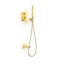 Tres Slim Exclusive, Unterputz Brauseset Rapid-Box, 24k Gold