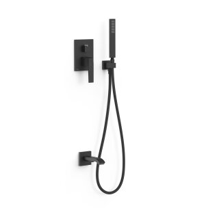 Tres Slim Exclusive, Unterputz Brauseset Rapid-Box, schwarz matt