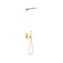 Tres Slim Exclusive, Unterputz Brauseset Rapid-Box, 24k Gold