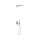 Tres Slim Exclusive, Unterputz Brauseset Rapid-Box, Edelstahloptik