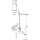 Tres Slim Exclusive, Unterputz Brauseset Rapid-Box, Edelstahloptik