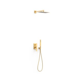 Tres Slim Exclusive, Unterputz Brauseset Rapid-Box, 24k Gold matt
