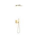Tres Slim Exclusive, Unterputz Brauseset Rapid-Box, 24k Gold