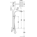 Tres Slim Exclusive, Showerset, chrom