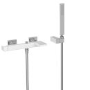 Tres Slim Exclusive, Einhebel Wannenmischer, Weiss-chrom