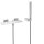 Tres Slim Exclusive, Einhebel Wannenmischer, Weiss-chrom