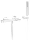 Tres Slim Exclusive, Einhebel Wannenmischer, weiss matt
