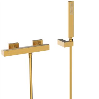 Tres Slim Exclusive, Einhebel Brausemischer, 24k Gold matt