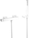 Tres Slim Exclusive, Einhebel Brausemischer, weiss matt