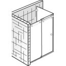 HSK Atelier Pur Gleittür, 2-teilig + Seitenwand, bis...