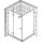HSK Atelier Pur Drehtür an Nebenteil + Seitenwand, Zwischen 100,1 und 160cm, Zwischen 100,1 und 160cm, Edelstahl-look