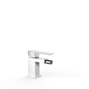 Tres Slim Exclusive, Einhebel Bidetmischer, Weiss-chrom