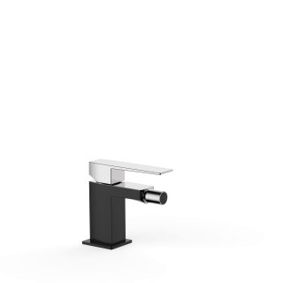Tres Slim Exclusive, Einhebel Bidetmischer, Schwarz-chrom