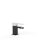Tres Slim Exclusive, Einhebel Bidetmischer, Schwarz-chrom
