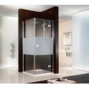 HSK Atlier Plan Pur Drehtür mit Seitenwand im Sondermaß, bis 102cm, bis 102cm, chrom
