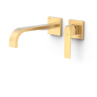 Tres Slim Exclusive, Einhebel Waschtischmischer UP, 24k Gold matt