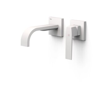 Tres Slim Exclusive, Einhebel Waschtischmischer UP, weiss matt