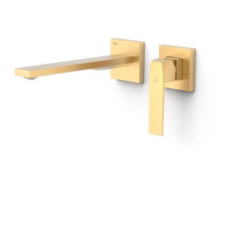 Tres Slim Exclusive, Einhebel Waschtischmischer UP, 24k Gold matt