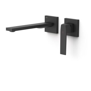 Tres Slim Exclusive, Einhebel Waschtischmischer UP, schwarz matt