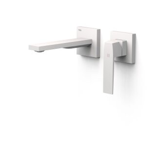 Tres Slim Exclusive, Einhebel Waschtischmischer UP, weiss matt
