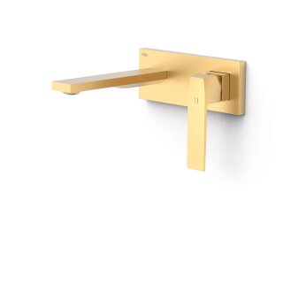 Tres Slim Exclusive, Einhebel Waschtischmischer UP, 24k Gold matt