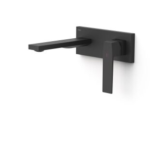 Tres Slim Exclusive, Einhebel Waschtischmischer UP, schwarz matt