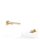Tres Slim Exclusive, Zweigriff-Standarmatur, 24k Gold matt