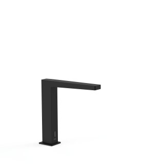 Tres Slim Exclusive, Elektronische Waschbeckenarmatur mit fester Wassertemperatur, schwarz matt