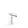 Tres Slim Exclusive, Einhebel Waschtischmischer, Weiss-chrom