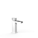 Tres Slim Exclusive, Einhebel Waschtischmischer, Weiss-chrom