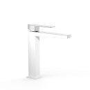 Tres Slim Exclusive, Einhebel Waschtischmischer, Weiss-chrom