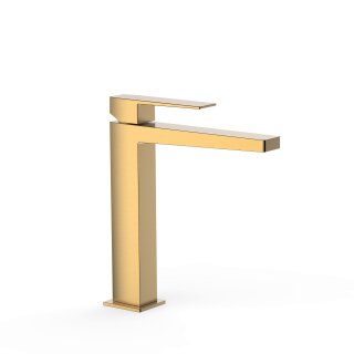 Tres Slim Exclusive, Einhebel Waschtischmischer, 24k Gold matt