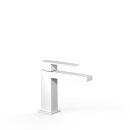 Tres Slim Exclusive, Einhebel Waschtischmischer, weiss matt