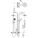 Tres Flat-Tres, Thermostatset Brausebatterie, chrom