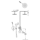 Tres Flat-Tres, Unterputz Brauseset Rapid-Box, chrom