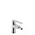 Tres Flat-Tres, Einhebel Bidetmischer, chrom