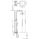 Tres Lex-Tres, Thermostatset Brausebatterie, chrom