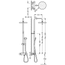 Tres Alplus, Thermostatset Brausebatterie, chrom