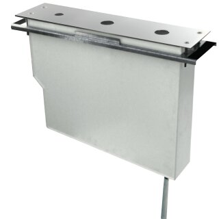 Tres Lex-Tres, Schlauchbox zur Fliesenbankmontage, chrom
