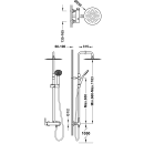 Tres Lex-Tres, Einhebel Brausemischer, chrom