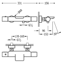 Tres Class-Tres, Thermostat Wannenbatterie, chrom