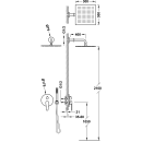 Tres Class-Tres, Unterputz Brauseset Rapid-Box, chrom