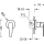 Tres Class-Tres, Unterputz-Einhandmischer (1-Weg), chrom