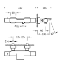 Tres Loft-Tres, Thermostat Wannenbatterie, chrom