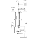 Tres Loft-Tres, Unterputz Brauseset LOFT, chrom