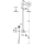 Tres Max-Tres, Thermostatset Unterputz Brausebatterie, chrom