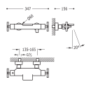 Tres Max-Tres, Thermostat Wannenbatterie, chrom
