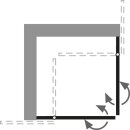 HSK Aperto Eckeinstieg pendelbar, 4-teilig