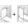 HSK K2 Badewannenaufsatz 1 bewegliches Element mit Seitenwand