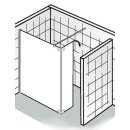 HSK Walk In Atelier Frontelement + bewegliches Seitenteil